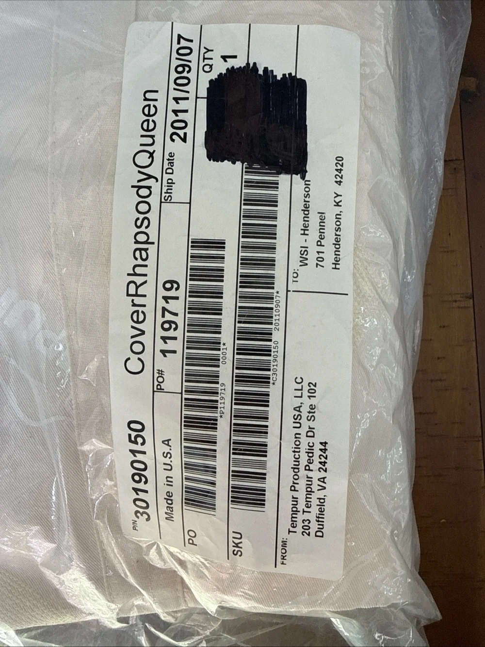 NEW tempur-Pedicure RHAPSODY Mattress Replacement Cover QUEEN OEM DISCONTINUED